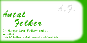 antal felker business card